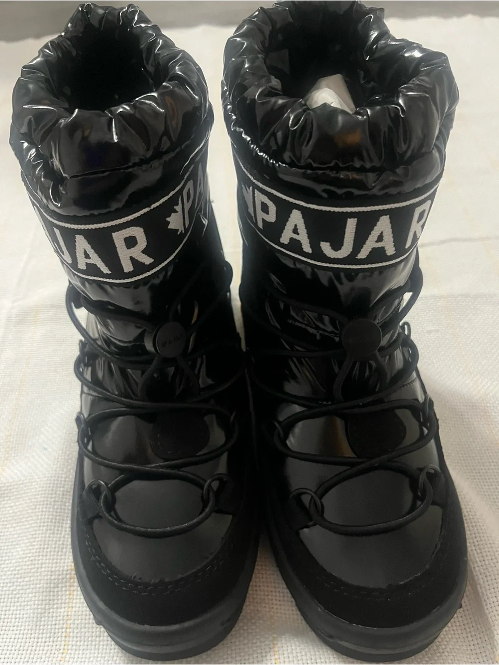 Pajar Women's Black Logo-Trim Winter Boots